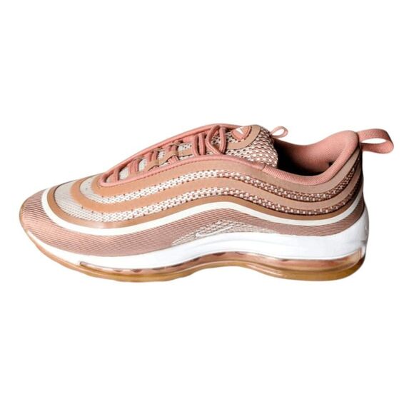 NIKE Air Max 97 Ultra 17 "Metallic Rose Gold' Running Shoes Size 8.5 - Picture 7 of 9